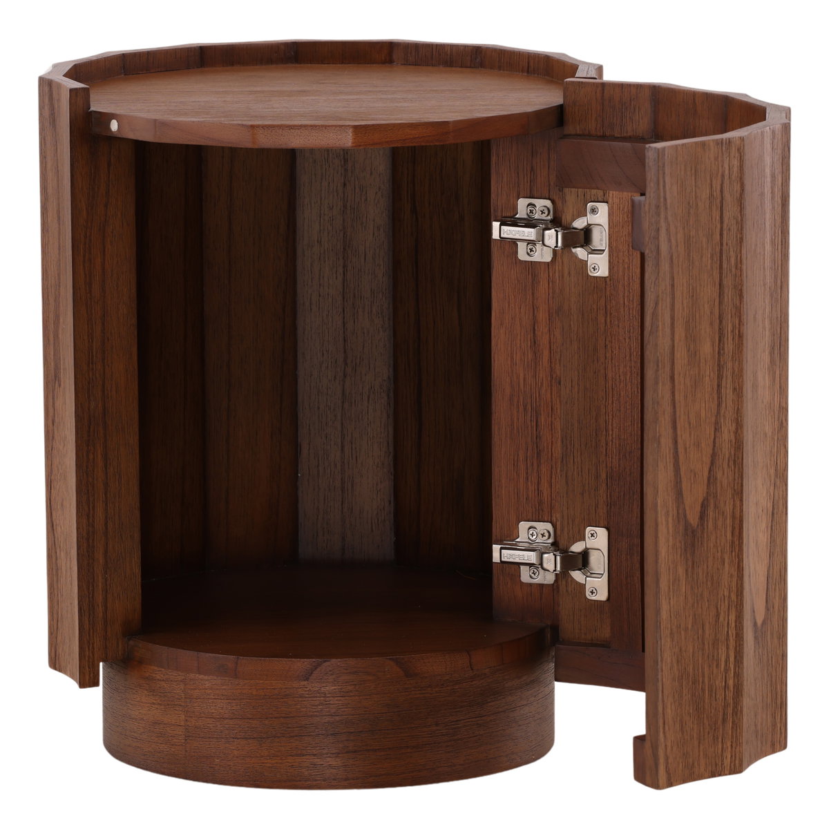 Cadwell Side Table Brown, Side & End Table by Dovetail, 18.5" width x 22.75" height x 18.5" depth View 2