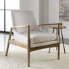 Bev White Accent Chair, Furniture by Uttermost, 27" width x 31.5" height x 31" depth thumbnail 9