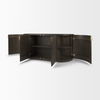 Terra 72L x 18W x 32H Dark Brown Wood Fluted Sideboard thumbnail 8