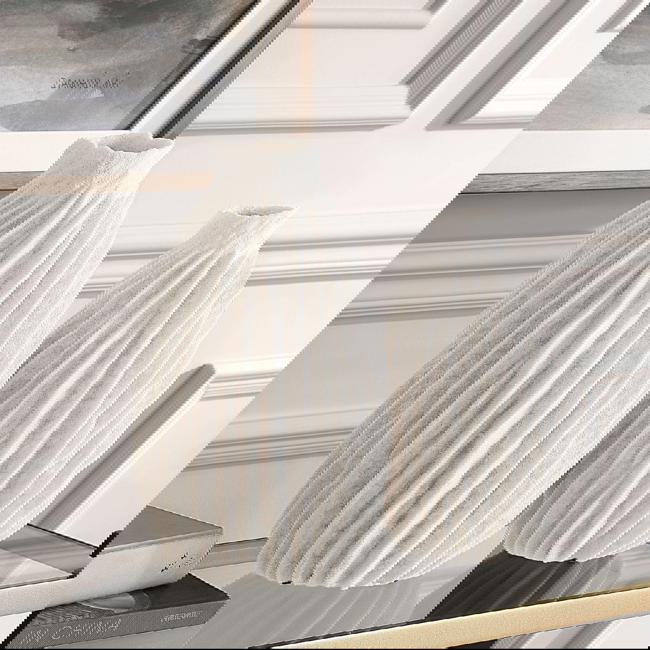 Ivory Ridge Vases Set/2, Decorative by Uttermost, 8.12" width x 14" height x 8" depth View 2