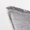 Thais 20x20 Blue and Cream Fringed Pillow Cover, Decorative Pillow by Mercana, 20" length x 20" width x 0.2" height thumbnail 10