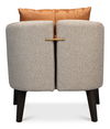 Bronson Tub Chair, Accent Chair by Sarreid, 30" length x 31" width x 32" height thumbnail 10