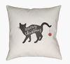 Meowy Accent Pillow, Decorative Pillow by Surya, 18" length x 18" width thumbnail