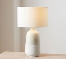 Online Designer Living Room Calla Ceramic 26" Height Table Lamp, Natural