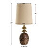 Percy Brown Marble Buffet Lamp, by Uttermost, 6.75" width x 29" height x 12" depth thumbnail 3