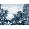 Provincial Scenic Navy Wall Mural thumbnail 0