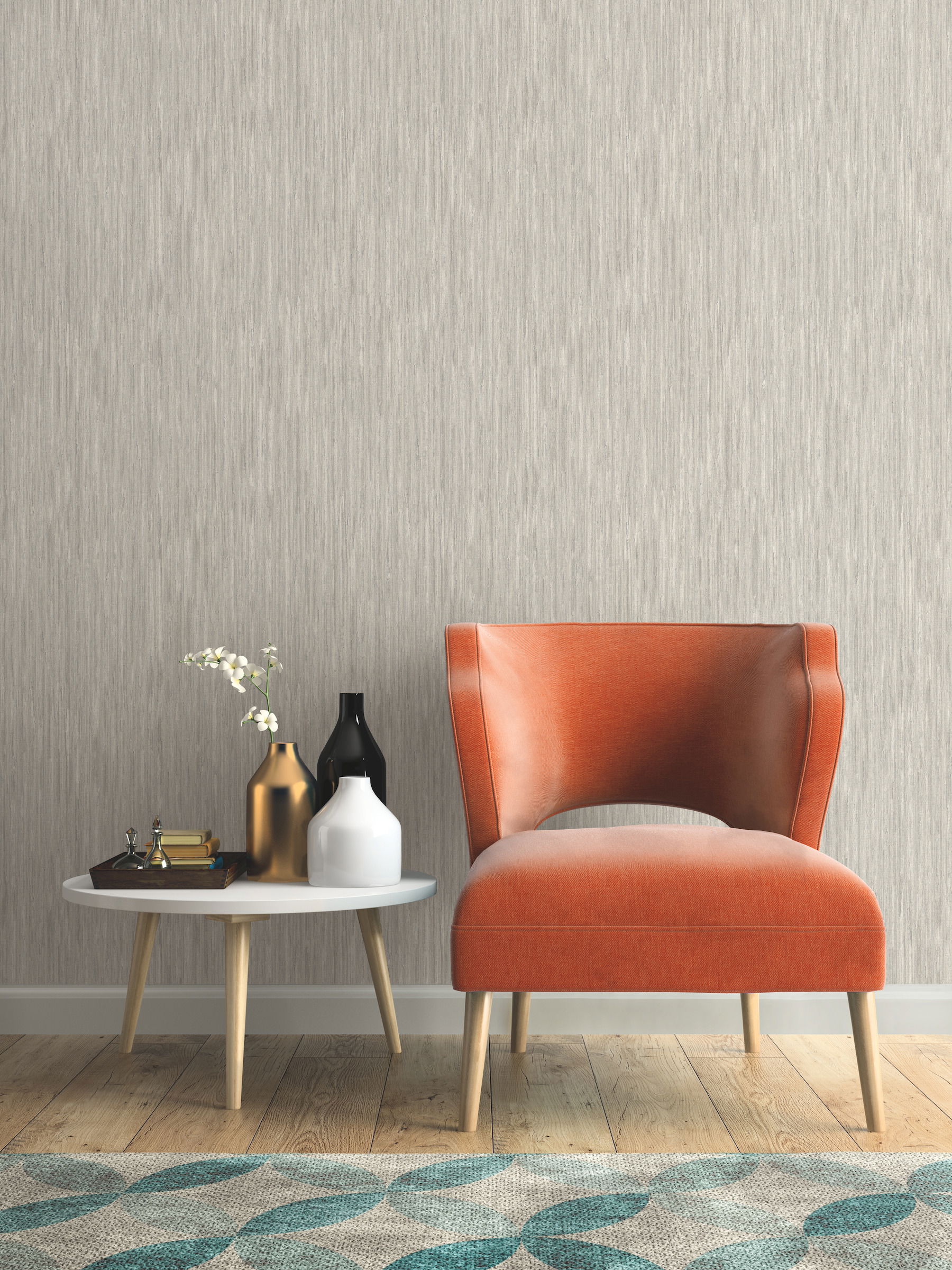 Seagrass Cream & Grey Wallpaper, by York Wall, 33' length x 1'9" width x 0.02" depth View 2