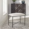 Avenham Small Black Framed Bench thumbnail 1