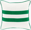 Linen Stripe Accent Pillow, Decorative Pillow by Surya, 18" length x 18" width thumbnail
