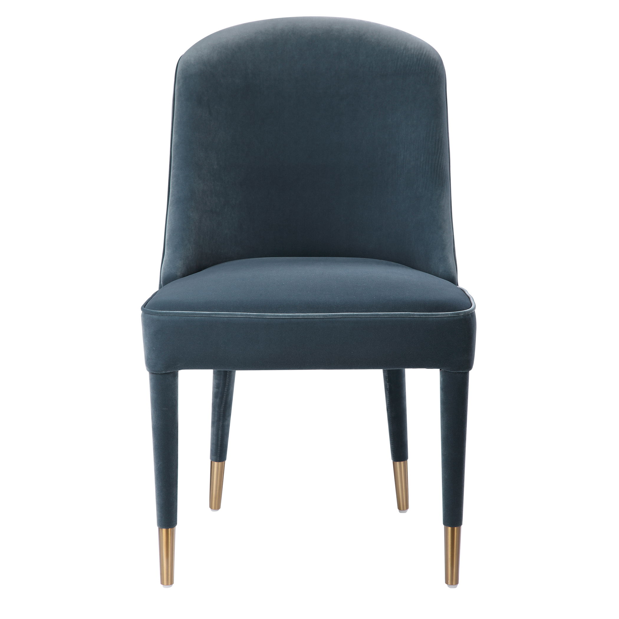 Brie Armless Chair, Blue, Set Of 2 large image 