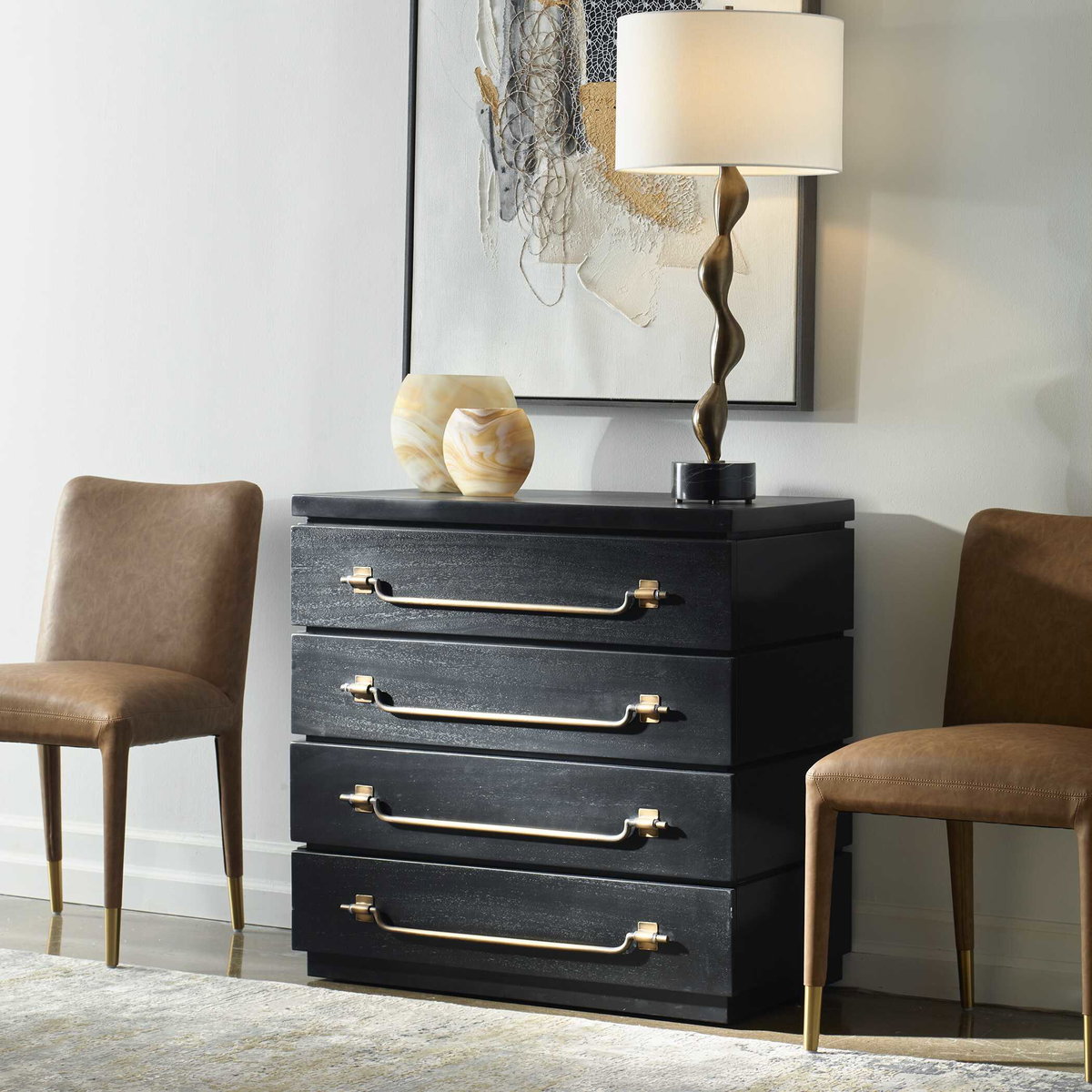 Halifax Mahogany Accent Chest, Cabinets & Chest by Uttermost, 34" width x 33.25" height x 18" depth View 4