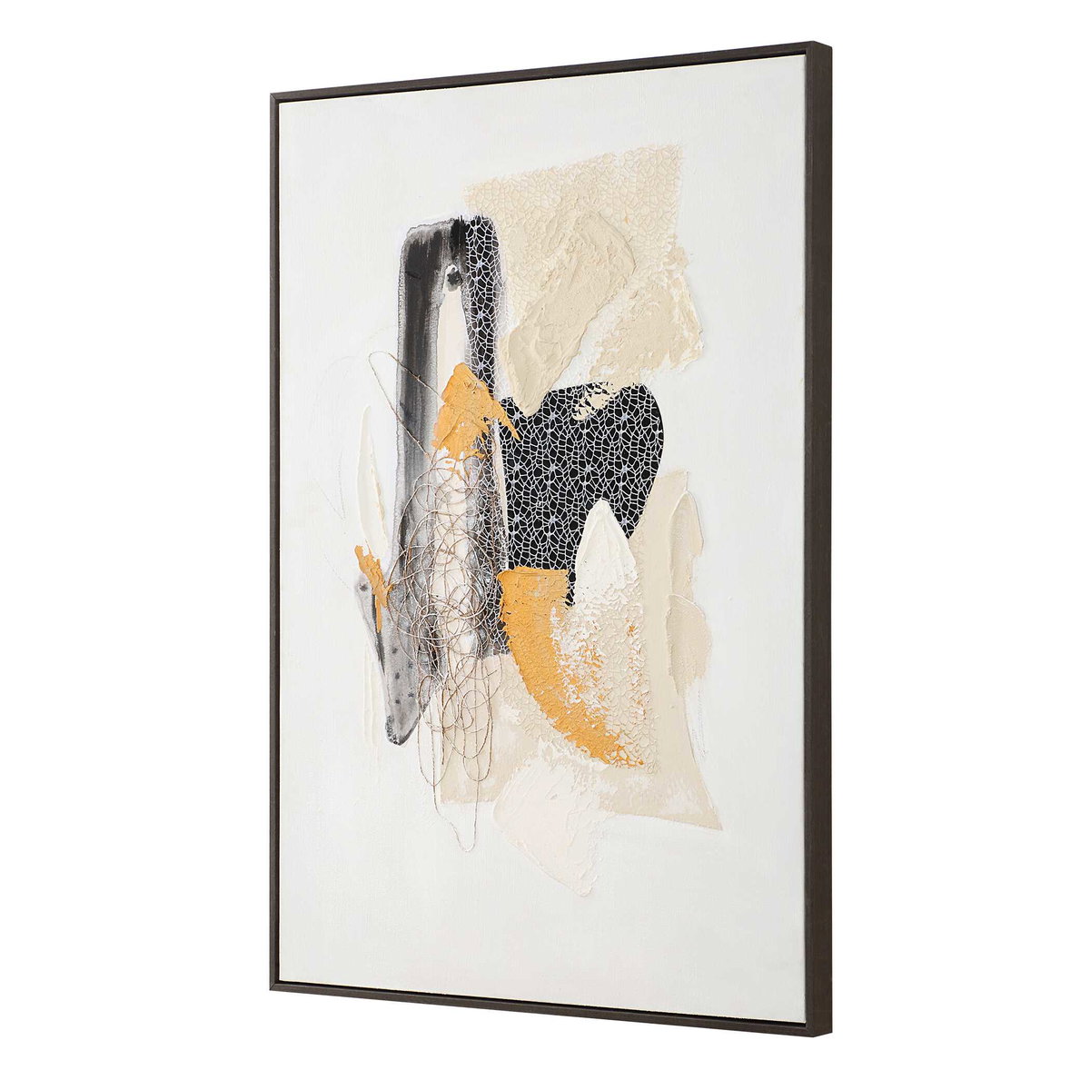Scatter Abstract Hand Painted Canvas Art, by Uttermost, 32.5" width x 48" height x 2" depth View 5