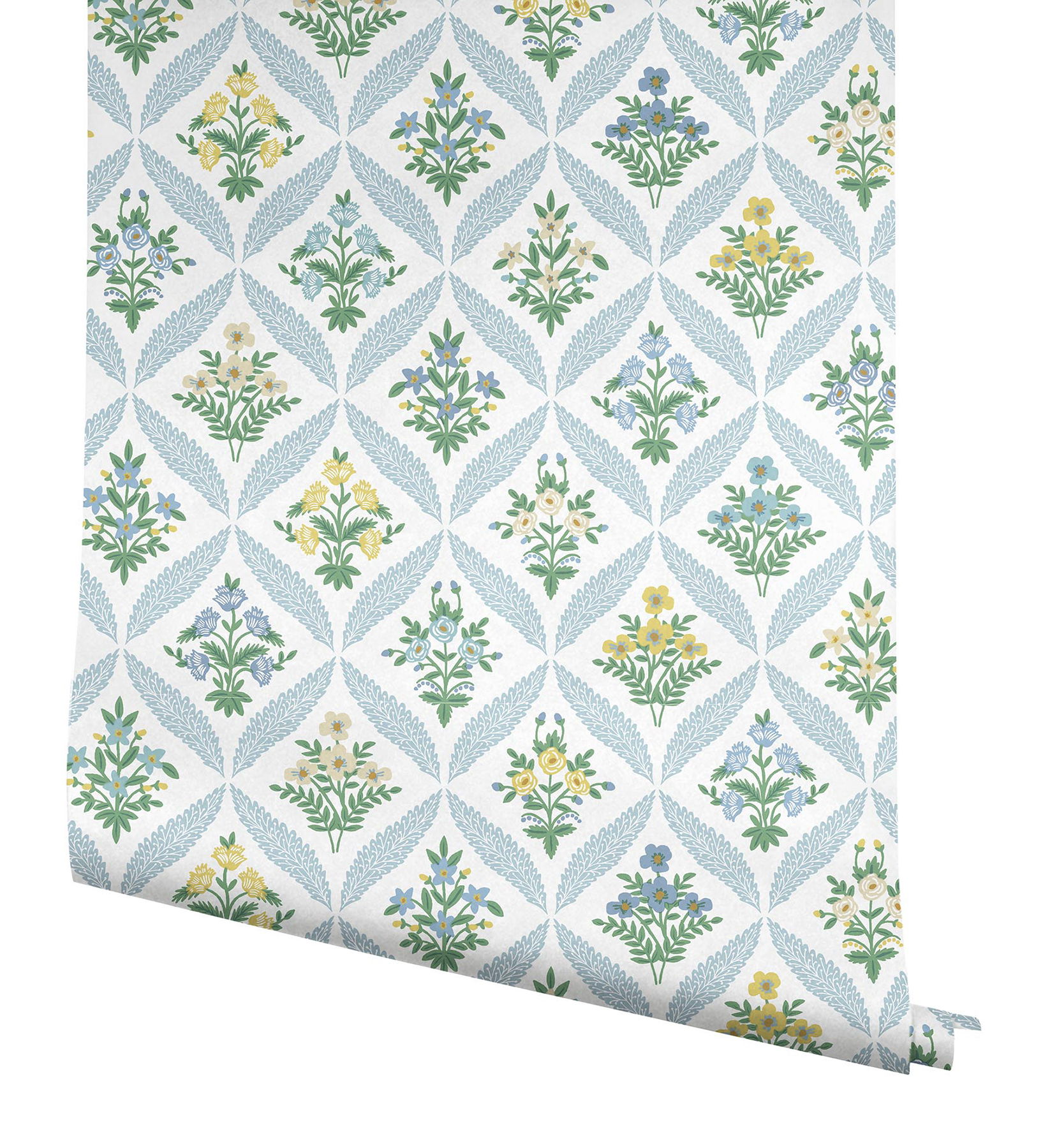 Estee Garden Blue Wallpaper large image 