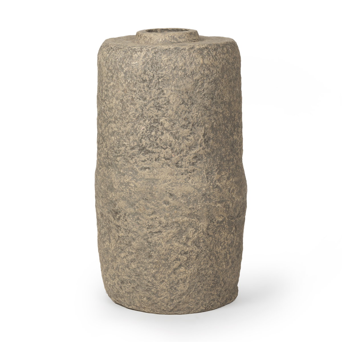 Rama Large Gray Paper Mache Floor Vase, by Mercana, 19" length x 19" width x 33" height View 1