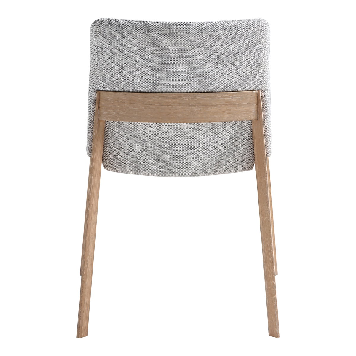 Deco Oak Dining Chair Light Grey - Set Of Two, by Moe's Home, 21" width x 31" height x 22" depth View 6