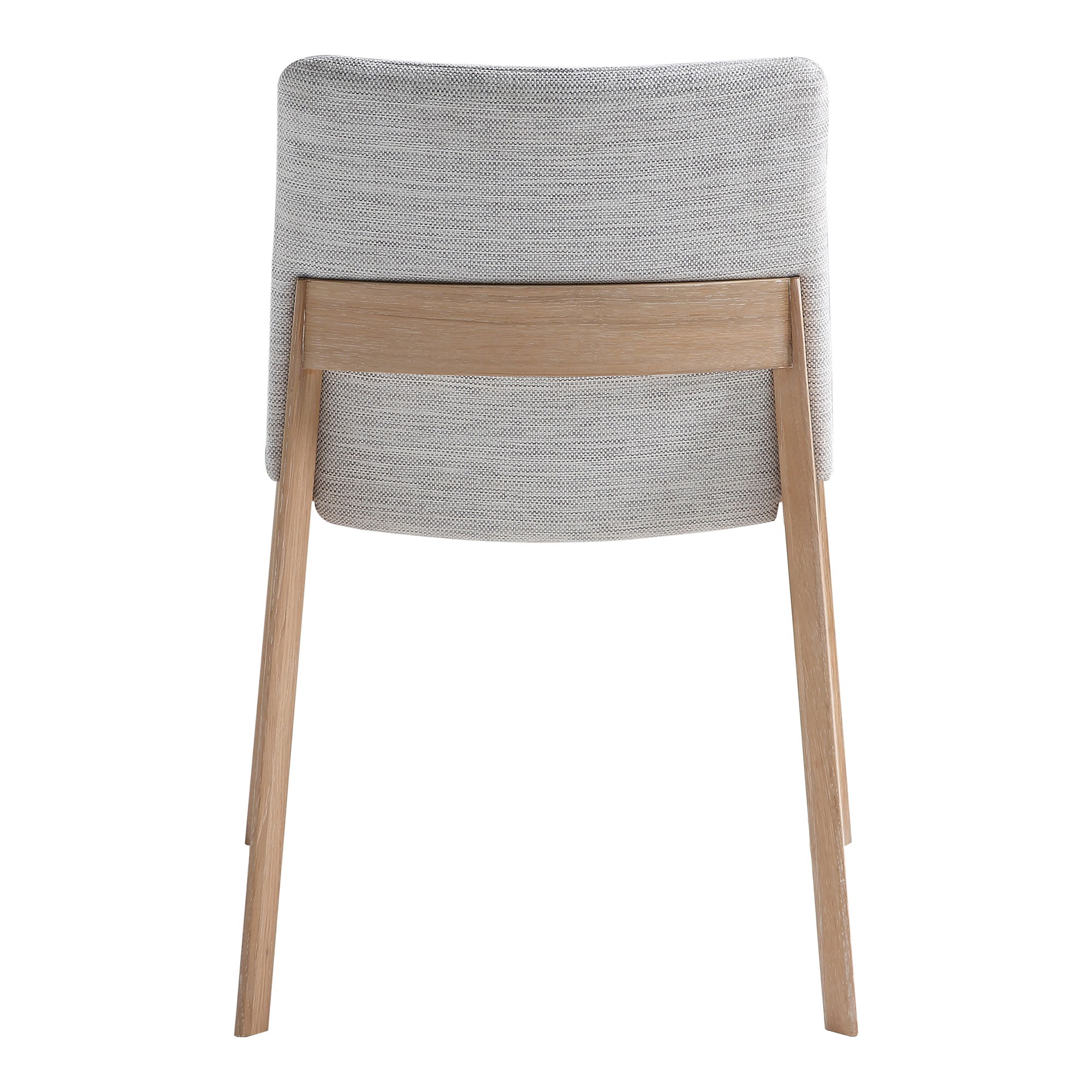 Deco Oak Dining Chair Light Grey - Set Of Two large image 