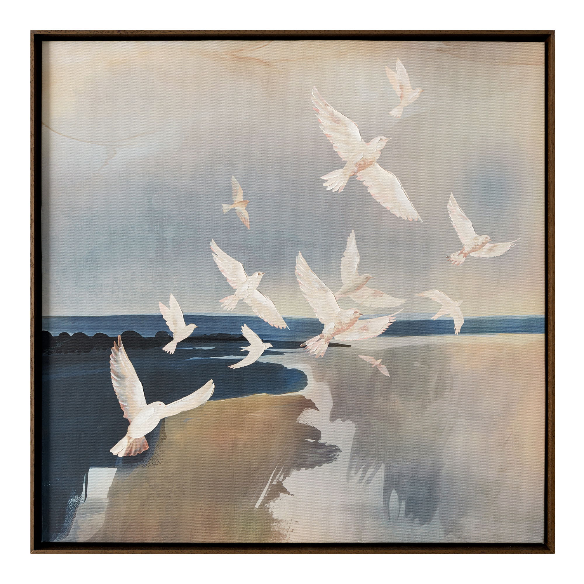 Flock Framed Painting large image 