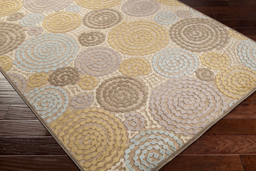 Basilica Machine Woven Rug, by Surya, 1'6.11" length x 1'6.11" width