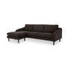 Quinn Sectional Dark Brown thumbnail 1