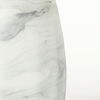 Volta I Short Gray Cream Glass Abstract Pattern Vase, by Mercana, 6.8" length x 6.8" width x 8.1" height thumbnail 7