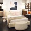 Tobias Bed Eastking Cream, by Dovetail, 88.5" width x 40.5" height x 90.5" depth thumbnail 4