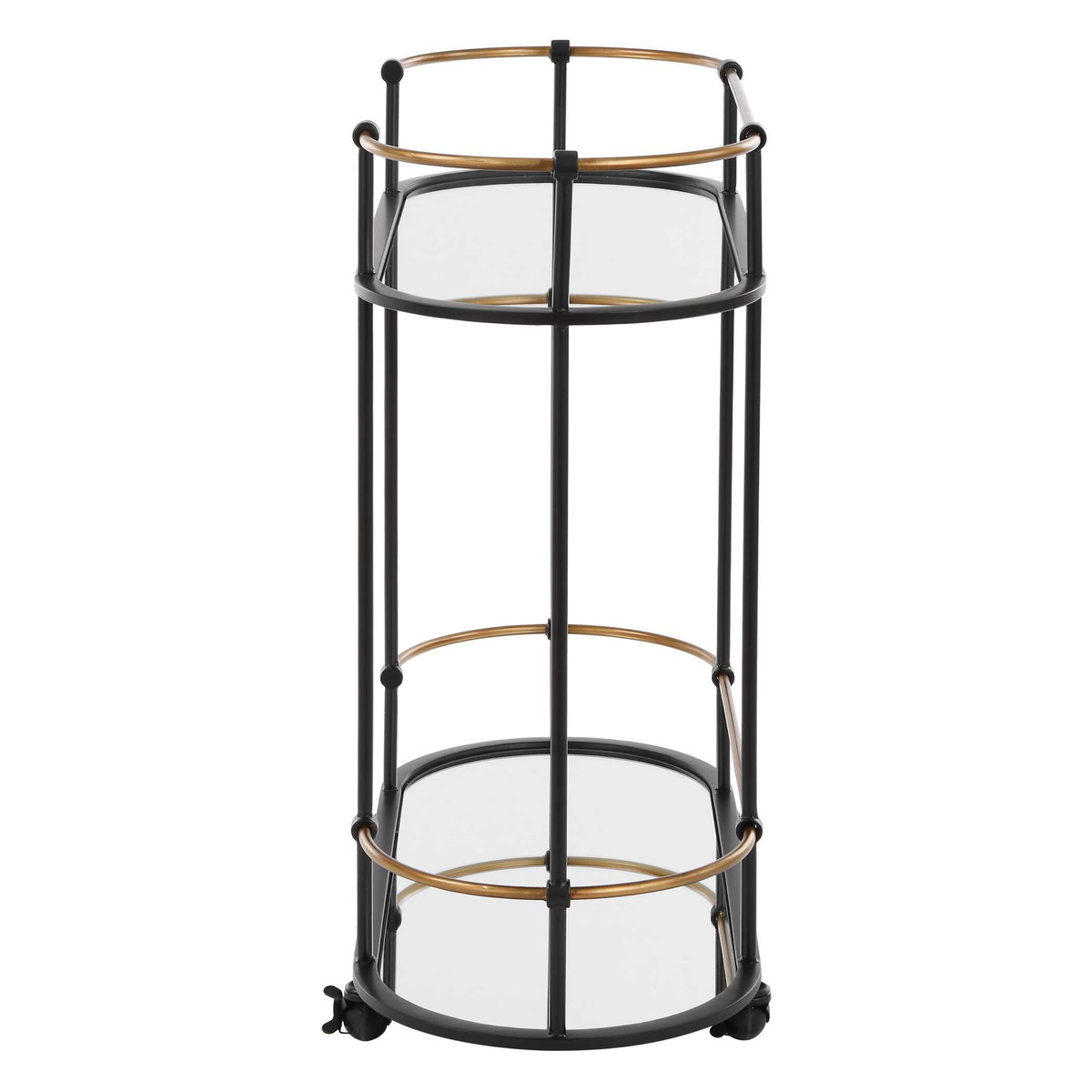 Andre Iron Bar Cart, Bar Carts & Cabinet by Uttermost, 32" width x 30.25" height x 13.5" depth View 5
