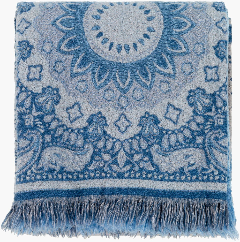 Indira Throw, Blankets & Throw by Surya, 70" length x 50" width