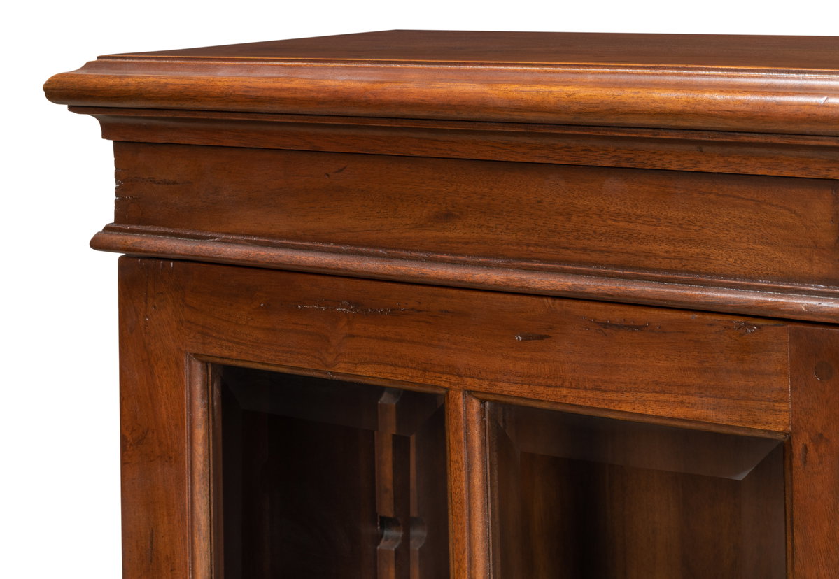 Carmel-By-The-Sea Bookcase  Cognac, by Sarreid, 1'1" length x 5'7" width x 3'7" height View 4