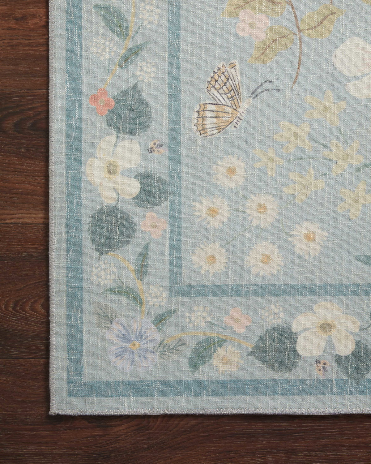 Rifle Paper Co. x Loloi Cotswolds Rug, 1'6" length x 1'6" width View 4