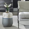 Mulvane Ceramic Garden Stool, Side & End Table by Uttermost, 14.25" width x 17.37" height x 14.25" depth thumbnail 2