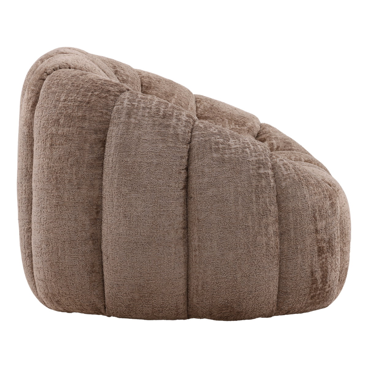 Rume Swivel Chair Brown, Accent Chair by Dovetail, 42.13" width x 30.71" height x 38.98" depth View 3