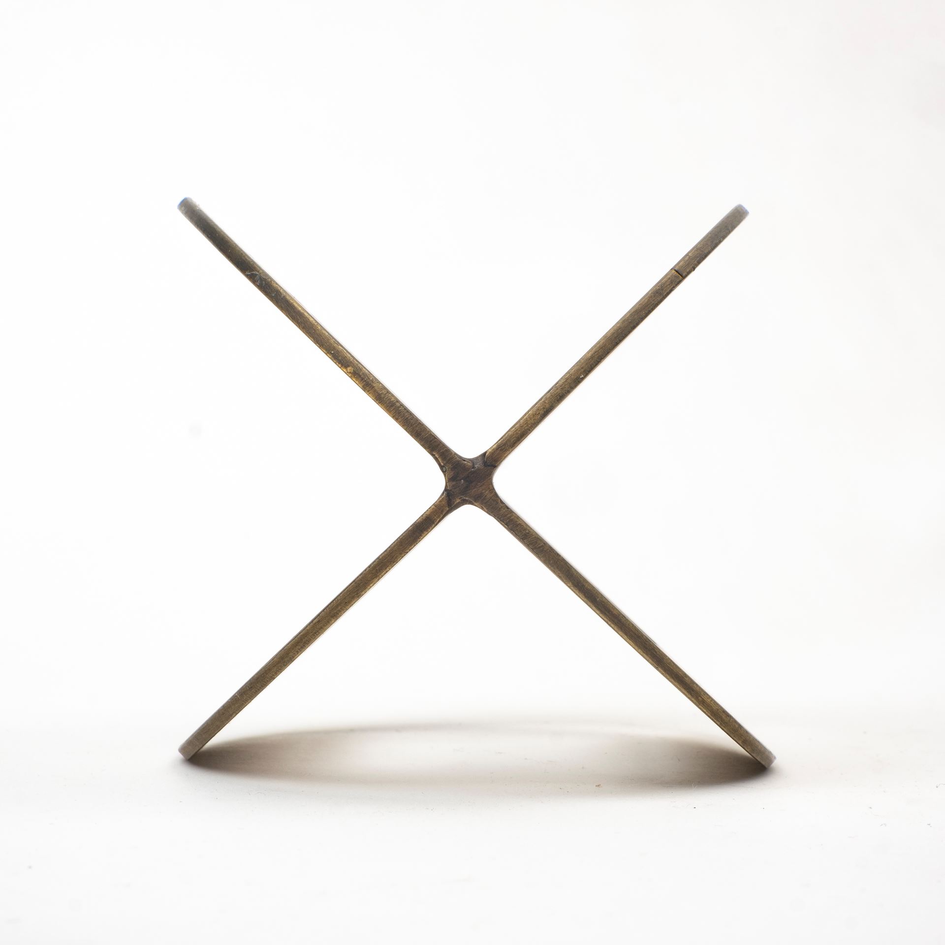 Cusco I (Small) 5L x 5W Gold Geometric Decorative Object, by Mercana, 5" length x 5" width x 5.5" height View 7