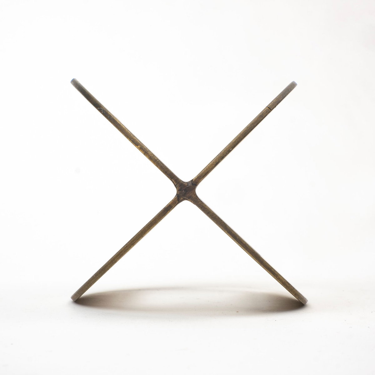 Cusco I (Small) 5L x 5W Gold Geometric Decorative Object, by Mercana, 5" length x 5" width x 5.5" height View 7