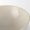 Tyren Cream Glazed Decorative Round Ceramic Bowl, Decorative Bowl by Mercana, 12.2" length x 12.2" width x 5.91" height thumbnail 7