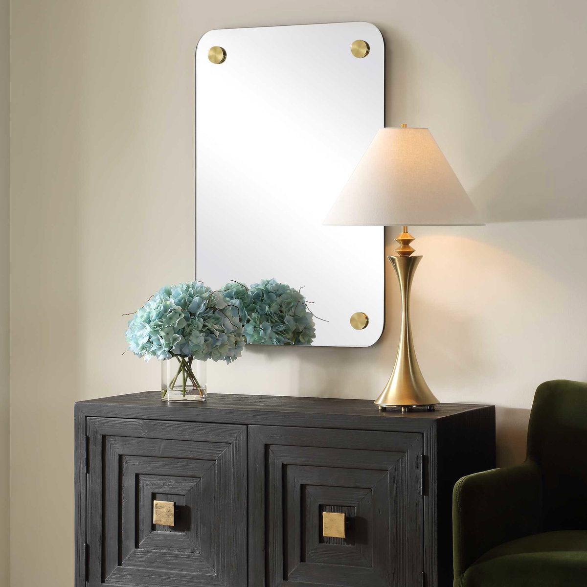 Hamrick Frameless Mirror, by Uttermost, 2' width x 3' height x 1" depth View 4