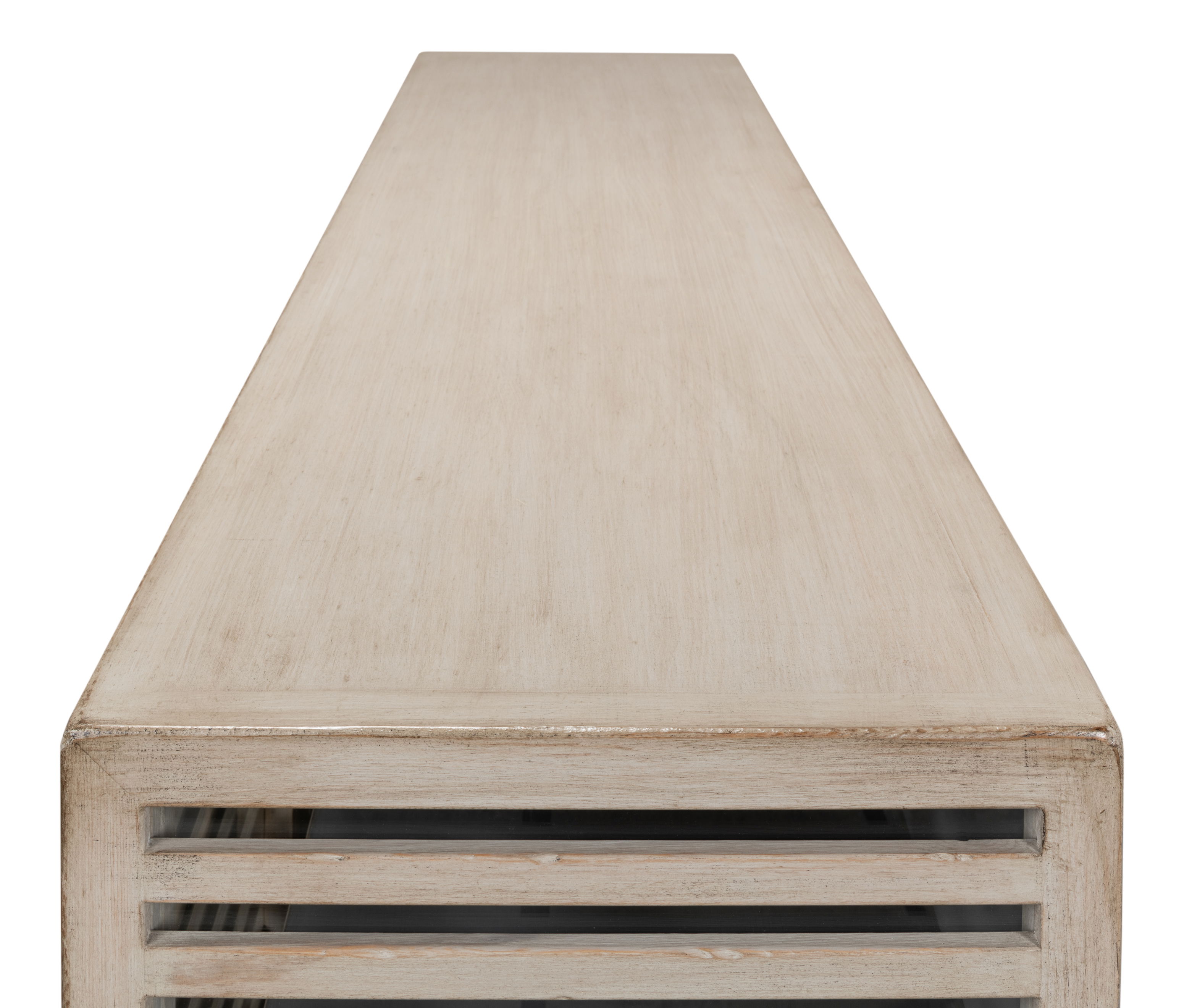 St. Nevis Sideboard, Grey Wash, Cabinets & Sideboard by Sarreid, 92" length x 20" width x 37" height View 6