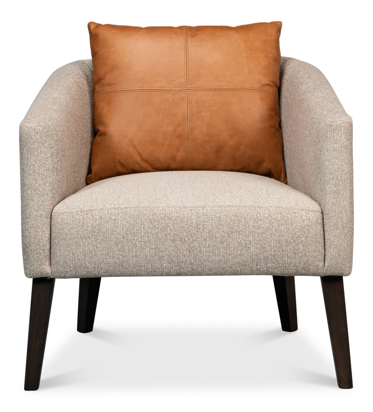 Bronson Tub Chair, by Sarreid, 2'7" length x 2'6" width x 2'8" height View 2
