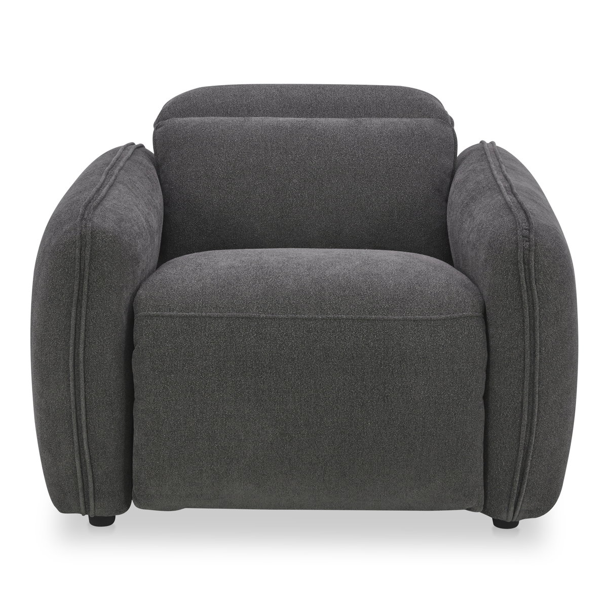Eli Power Recliner Chair Dusk Grey, Accent Chair by Moe's Home, 41.5" width x 30" height x 43" depth View 2