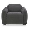 Eli Power Recliner Chair Dusk Grey, Accent Chair by Moe's Home, 41.5" width x 30" height x 43" depth thumbnail 2