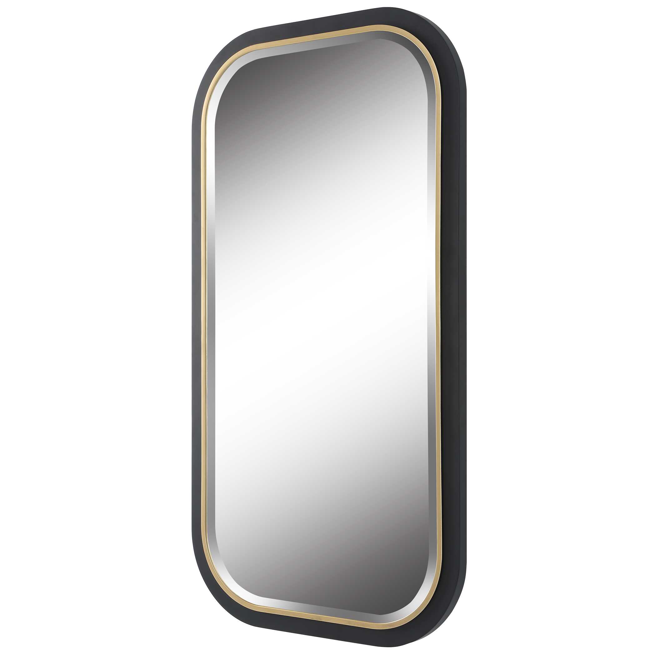 Nevaeh Curved Rectangle Mirror, by Uttermost, 23.25" width x 43.25" height x 1.12" depth View 6