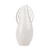 Urvi Tall Off White Speckled Asymmetrical Ceramic Vase thumbnail 0