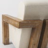 Sovereign Beige Fabric Seat and Wood Frame Accent Chair thumbnail 10
