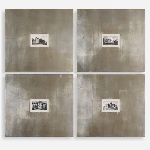 Historical Buildings Framed Art Set/4