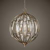 Vicentina 6 Light Sphere Pendant, by Uttermost, 28.75" height x 22" diameter thumbnail 3