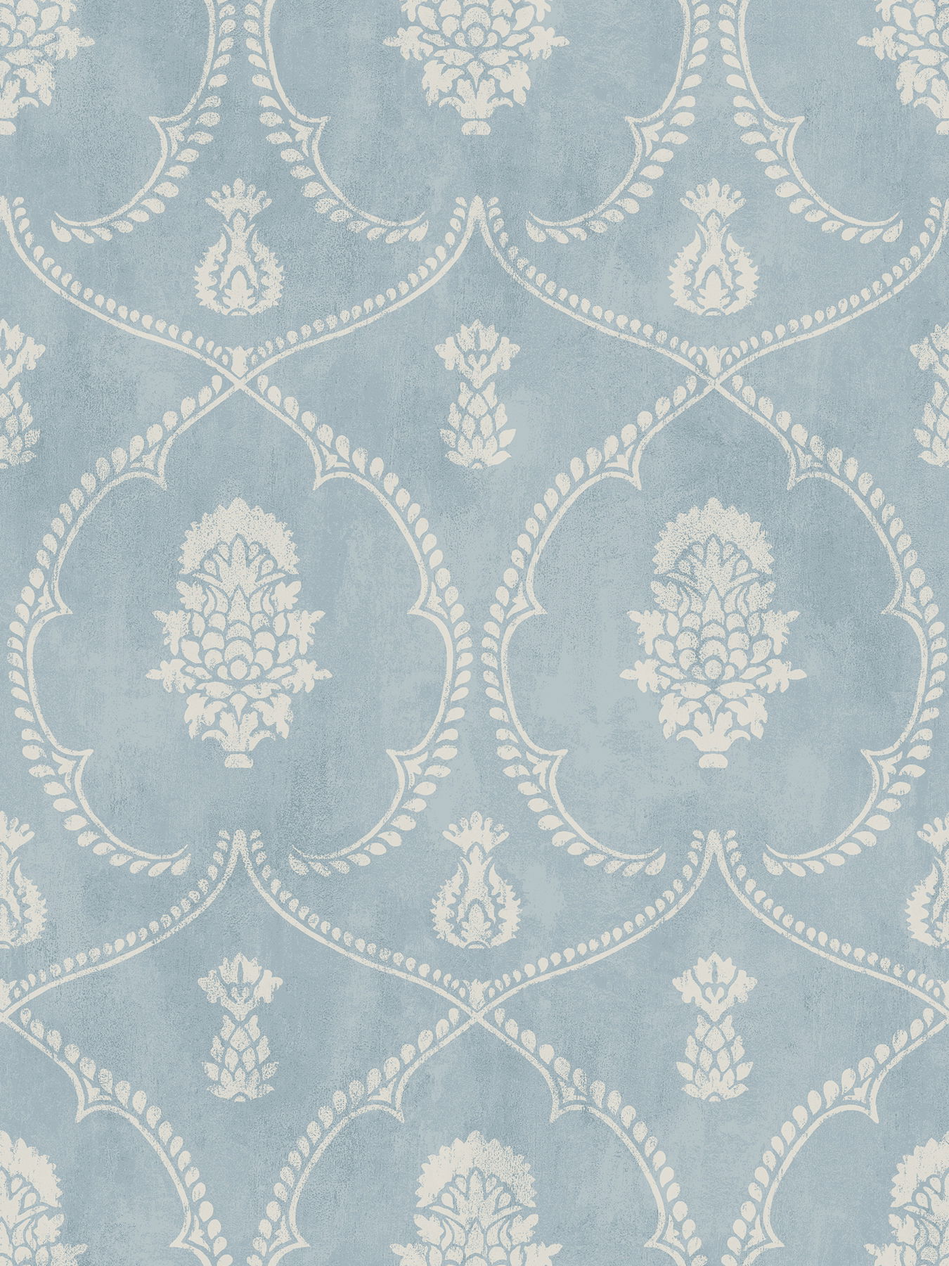 Royal Damask Blue Wallpaper large image 