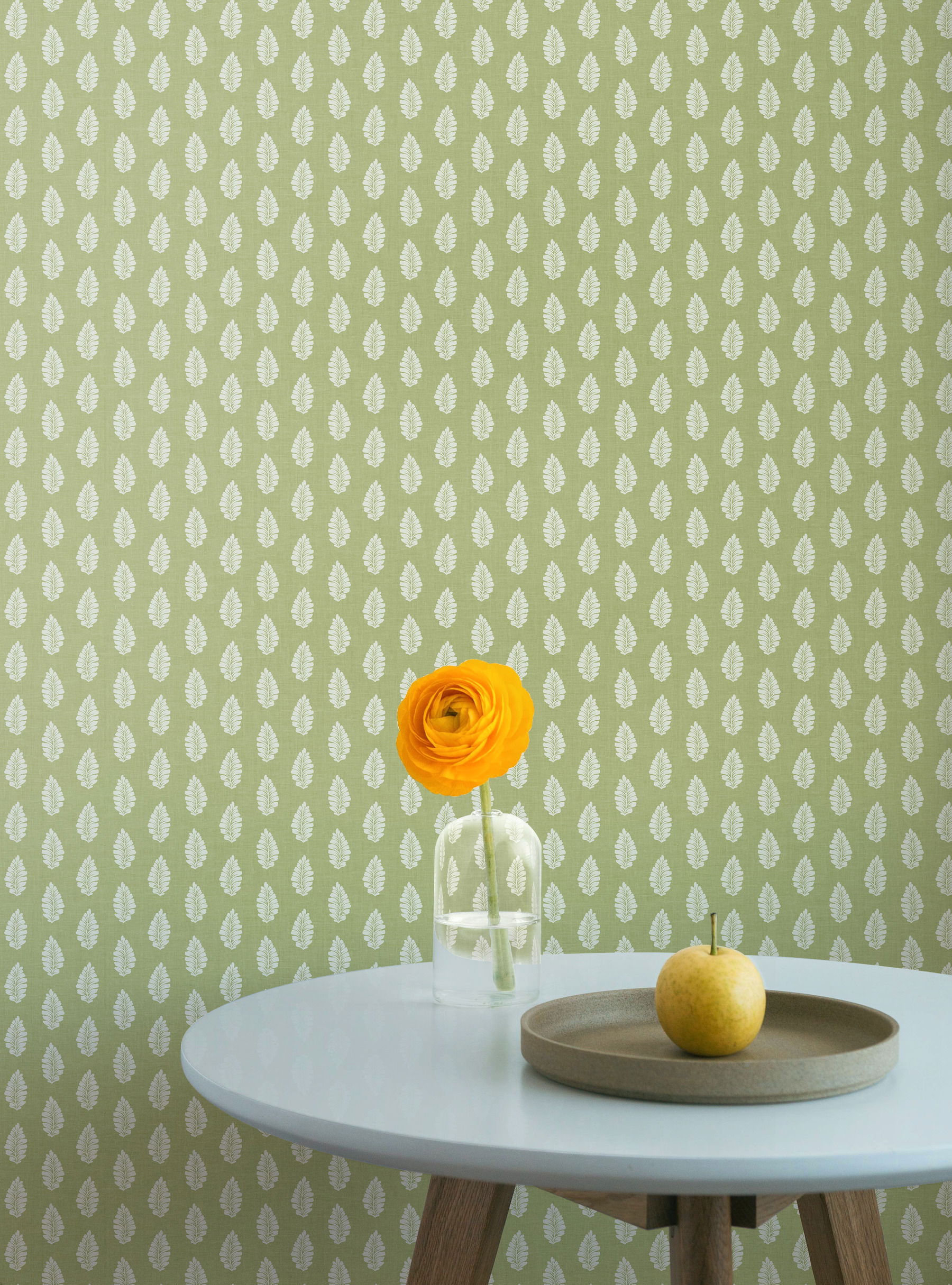 Leaf Pendant Green Wallpaper large image 
