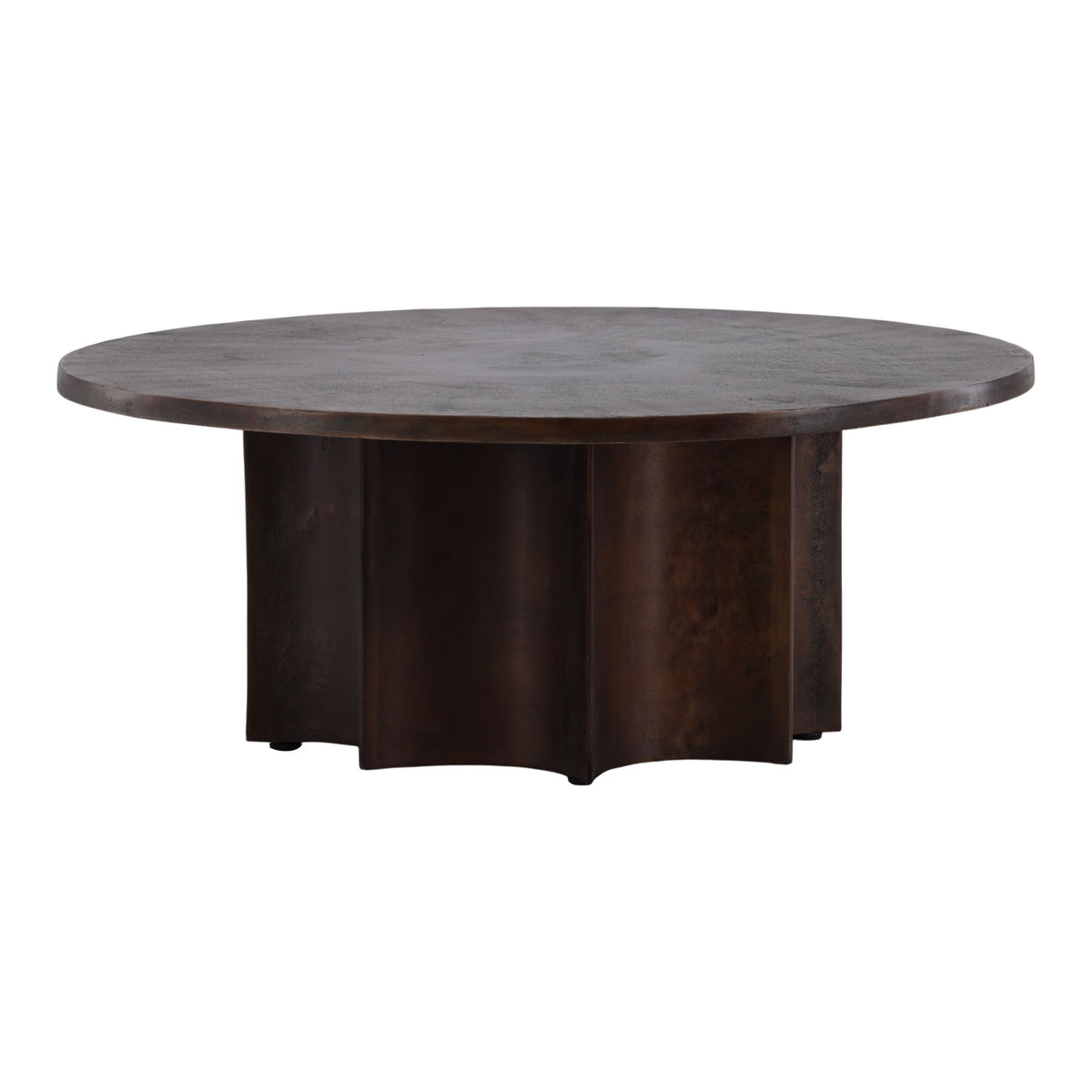 Redfern Coffee Table Bronze, by Dovetail, 39" width x 15" height x 39" diameter x 39" depth View 1