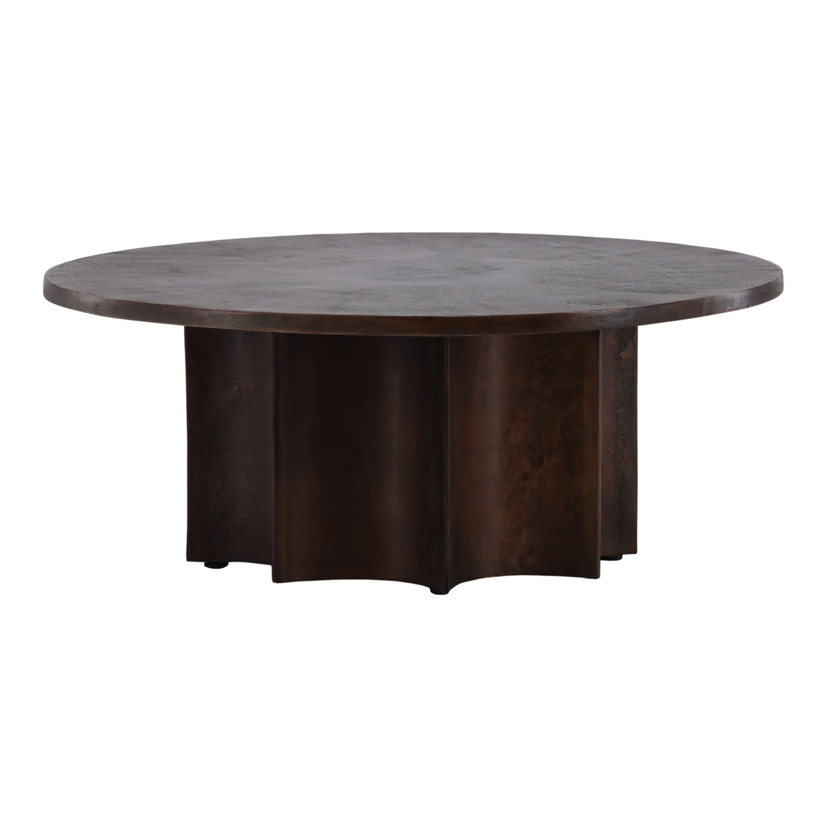 Redfern Coffee Table Bronze, by Dovetail, 39" width x 15" height x 39" diameter x 39" depth View 1