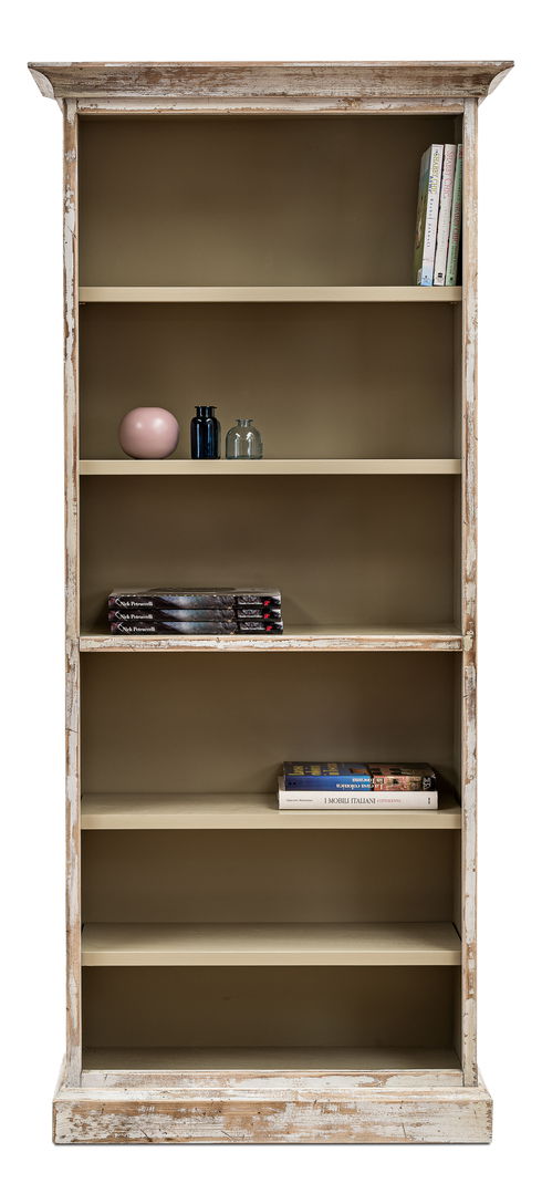 Open Shelf Bookcase, Disrupted White