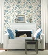 Fanciful Blue & White Wallpaper thumbnail 1